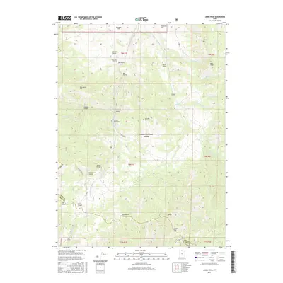 2017 Map of James Peak, 2017 Print