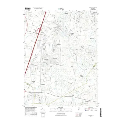 2016 Map of Jamesburg, 2016 Print