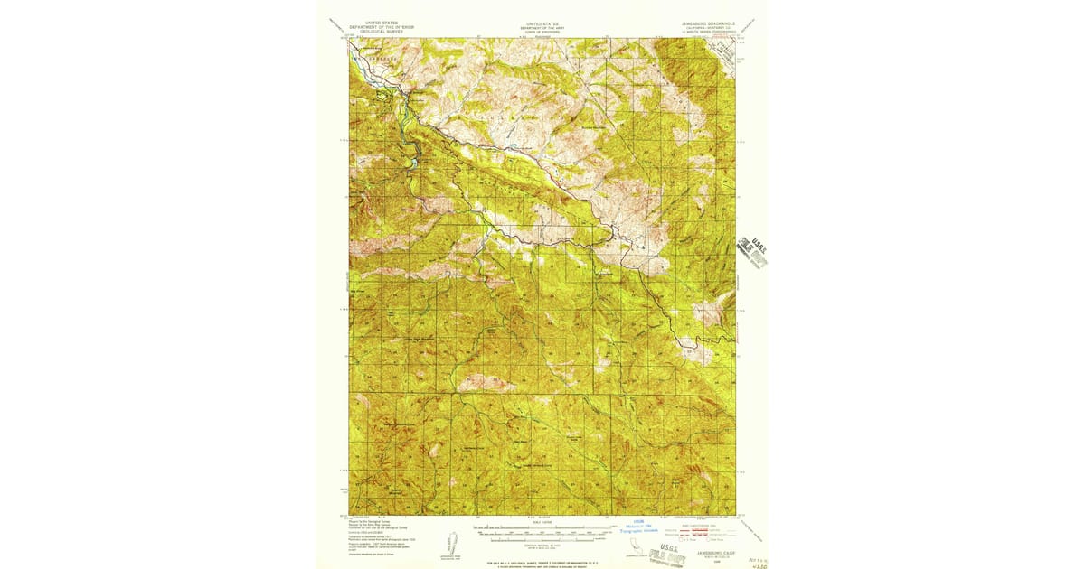 1939 Map of Jamesburg, Monterey County, CA — High-Res | Pastmaps