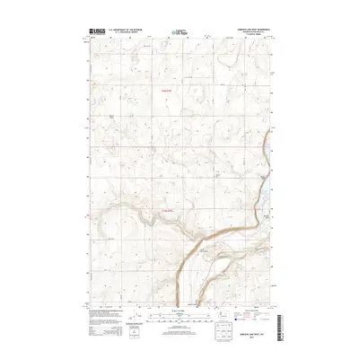 2014 Map of Jameson Lake West, 2014 Print