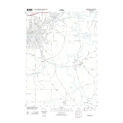 2013 Map of Jamestown, 2013 Print