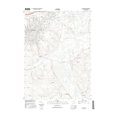 2016 Map of Jamestown, 2016 Print