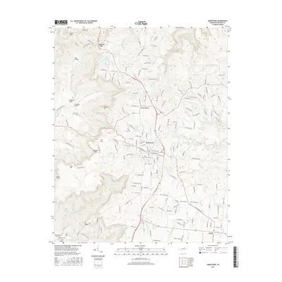 2016 Map of Jamestown, 2016 Print