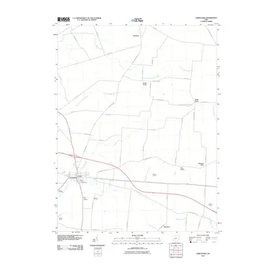 2010 Map of Jamestown, 2010 Print