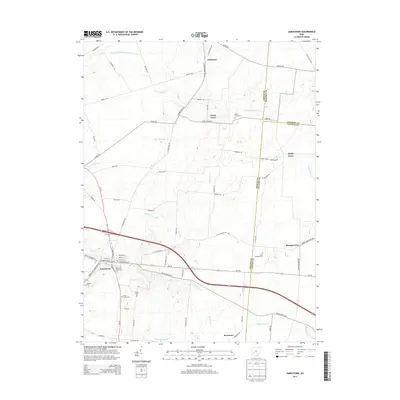 2013 Map of Jamestown, 2013 Print