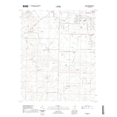 2020 Map of Jamestown, 2020 Print