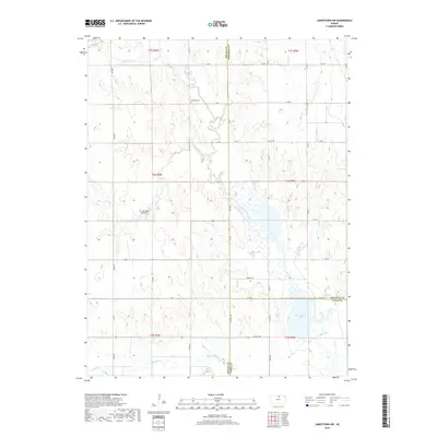 2018 Map of Jamestown NW, 2018 Print