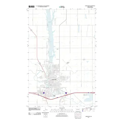 2011 Map of Jamestown, 2011 Print