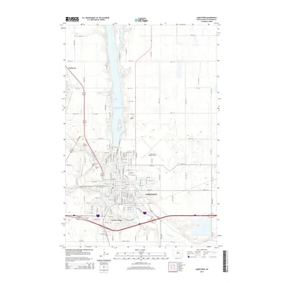 2014 Map of Jamestown, 2014 Print