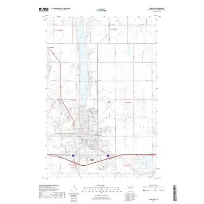2018 Map of Jamestown, 2018 Print