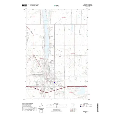 2020 Map of Jamestown, 2020 Print
