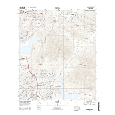 2015 Map of Jamul Mountains, 2015 Print