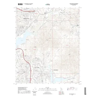 2018 Map of Jamul Mountains, 2018 Print
