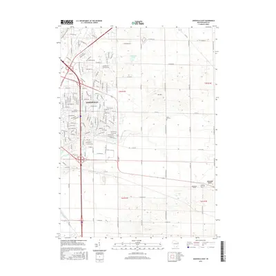 2016 Map of Janesville East, 2016 Print