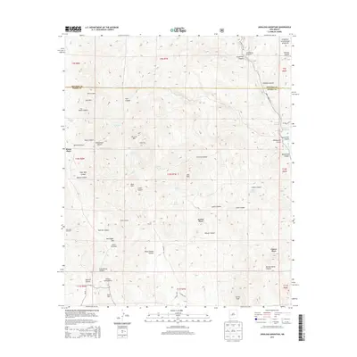 2013 Map of Jaralosa Mountain, 2013 Print