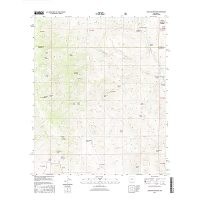 2017 Map of Jaralosa Mountain, 2017 Print