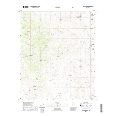 2020 Map of Jaralosa Mountain, 2020 Print