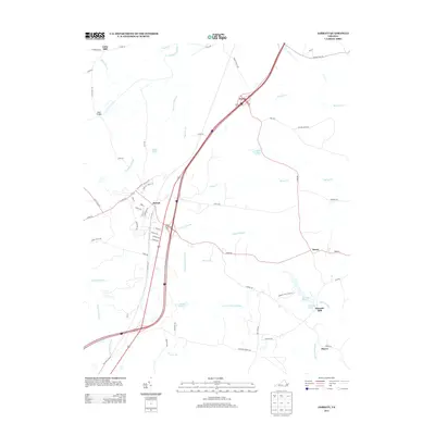 2013 Map of Jarratt, 2013 Print