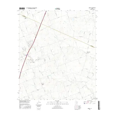 2016 Map of Jarrell, 2016 Print