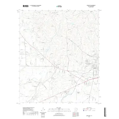 2019 Map of Jasper West, 2019 Print