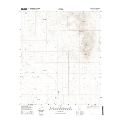 2014 Map of Javelina Peak, 2014 Print