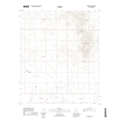 2018 Map of Javelina Peak, 2018 Print