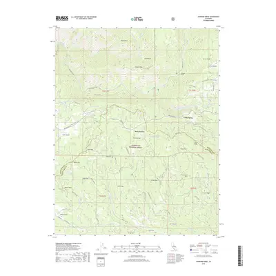 2018 Map of Jawbone Ridge, 2018 Print