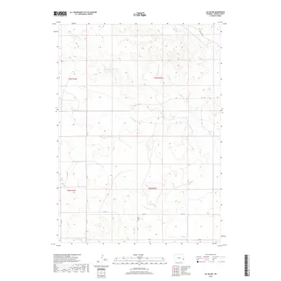2018 Map of Jay Em NW, 2018 Print