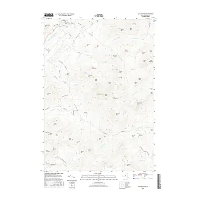2016 Map of Jay Mountain, 2016 Print