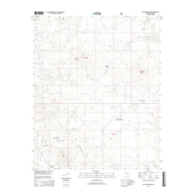 2014 Map of Jaycox Mountain, 2014 Print