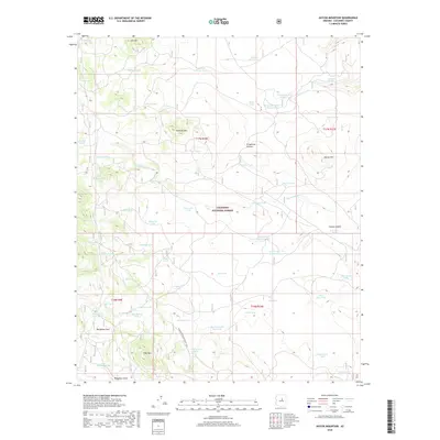 2018 Map of Jaycox Mountain, 2018 Print
