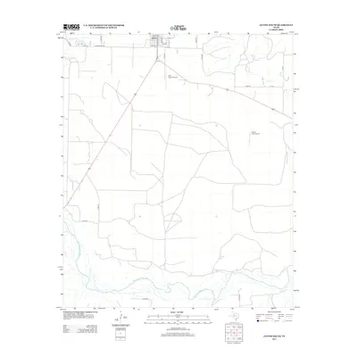 2012 Map of Jayton South, 2012 Print