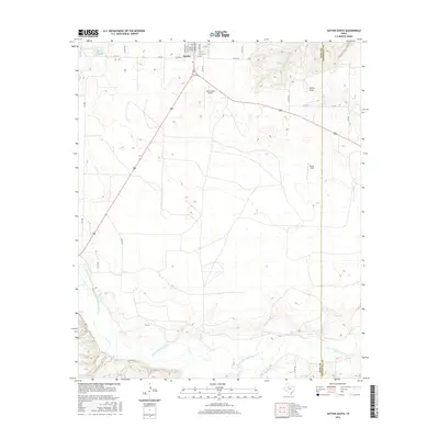 2016 Map of Jayton South, 2016 Print