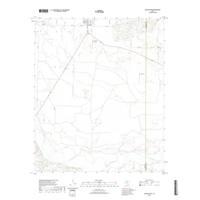 2019 Map of Jayton South, 2019 Print