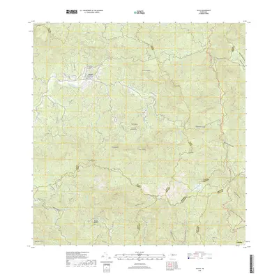 2018 Map of Jayuya, 2018 Print