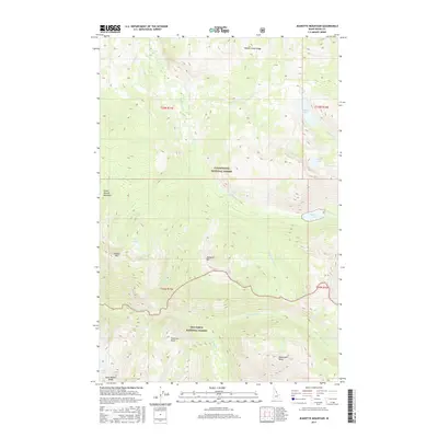 2017 Map of Jeanette Mountain, 2017 Print