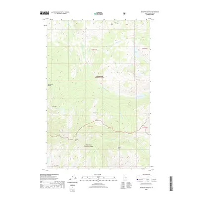 2020 Map of Jeanette Mountain, 2020 Print