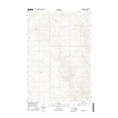 2017 Map of Jeans Fork NE, 2017 Print