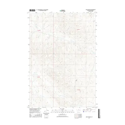 2017 Map of Jeans Fork NW, 2017 Print