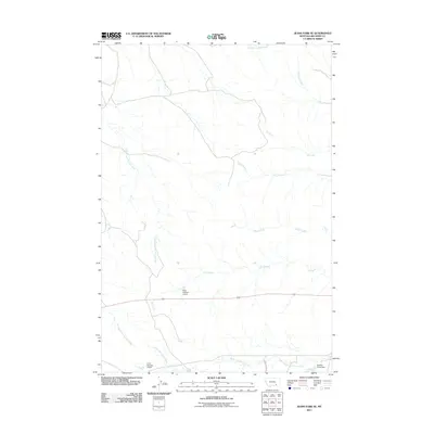 2011 Map of Jeans Fork SE, 2011 Print