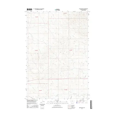 2017 Map of Jeans Fork SE, 2017 Print