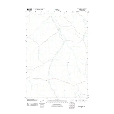 2011 Map of Jeans Fork SW, 2011 Print