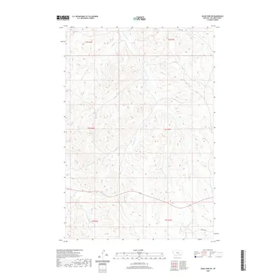 2020 Map of Jeans Fork SW, 2020 Print