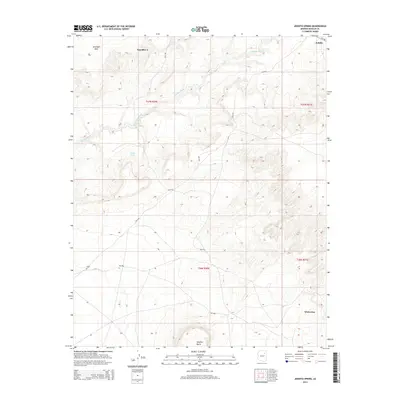 2014 Map of Jeddito Spring, 2014 Print