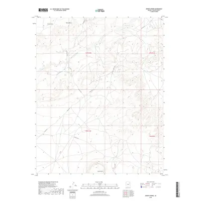 2018 Map of Jeddito Spring, 2018 Print