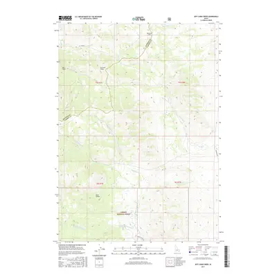 2017 Map of Jeff Cabin Creek, 2017 Print