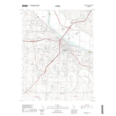 2017 Map of Jefferson City, 2017 Print