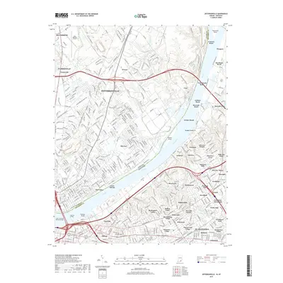 2019 Map of Jeffersonville, 2019 Print