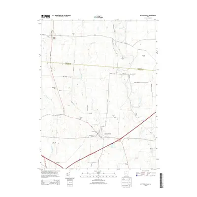2013 Map of Jeffersonville, 2013 Print