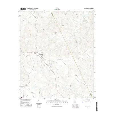 2017 Map of Jeffersonville, 2017 Print